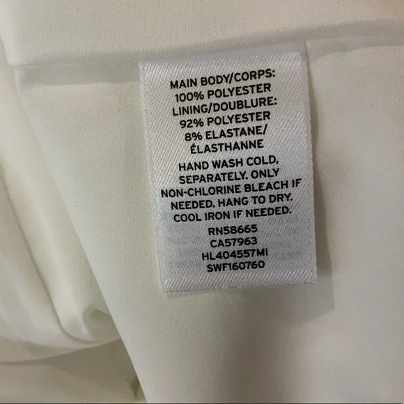 🆕Chelsea28 White Asymmetrical Cocktail Dress SZ 0 - Picture 8 of 8